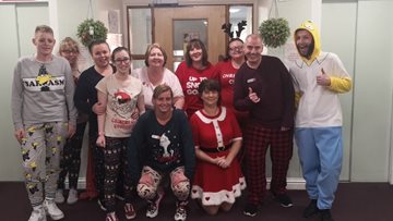 Christmas Eve at Dumbarton care home